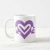 Mug L'amour dans le violet (Gauche)