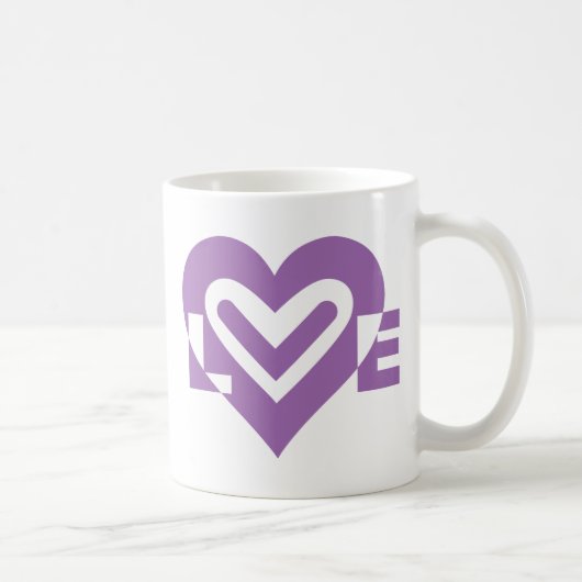 Mug L'amour dans le violet (Droite)