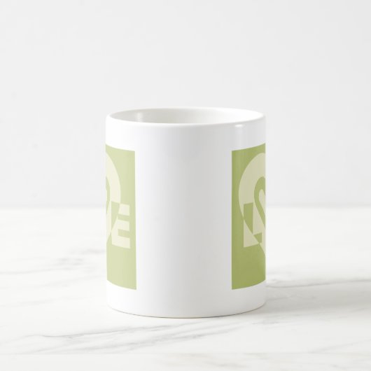 Mug L'amour dans Sage Green (Centre)