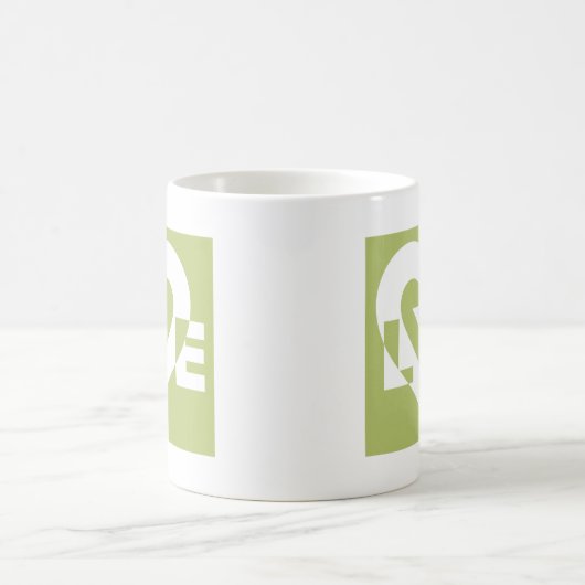Mug L'amour dans Sage Green (Centre)