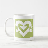 Mug L'amour dans Sage Green (Gauche)