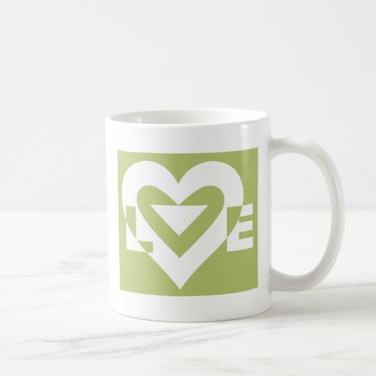 Mug L'amour dans Sage Green (Droite)