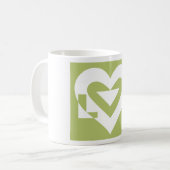 Mug L'amour dans Sage Green (Devant gauche)