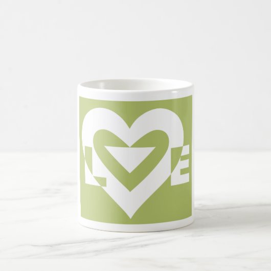 Mug L'amour dans Sage Green (Centre)