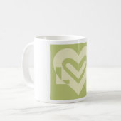 Mug L'amour dans Sage Green (Devant gauche)