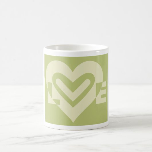 Mug L'amour dans Sage Green (Centre)