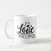 Mug L'amour dans un design de boug (Gauche)