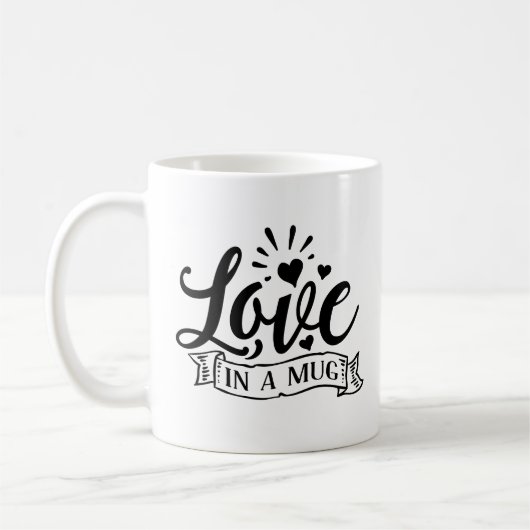 Mug L'amour dans un design de boug (Gauche)