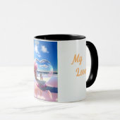 Mug L'amour dans une boue : Heureuse Sainte-Valentin T (Devant droit)