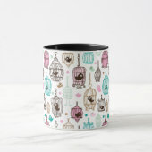 Mug l'amour de cage à oiseaux badine le motif (Centre)
