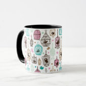 Mug l'amour de cage à oiseaux badine le motif (Devant gauche)