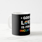 Mug L'amour de Dieu est pleinement inclusif Mois de la (Devant gauche)