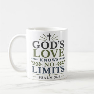 Mug L'amour de Dieu ne connaît aucune limite Citation 