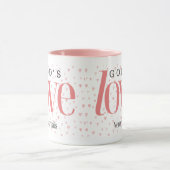 Mug L'amour de Dieu n'échoue jamais (Centre)