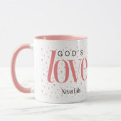 Mug L'amour de Dieu n'échoue jamais (Gauche)
