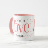 Mug L'amour de Dieu n'échoue jamais (Devant gauche)