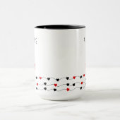 Mug L'amour de la mère ne finit jamais | Fête des mère (Centre)