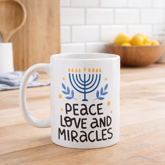 Mug L'amour de la paix et les miracles