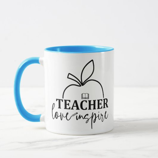 Mug L'amour de l'enseignant Inspirer-drôle (Gauche)