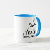 Mug L'amour de l'enseignant Inspirer-drôle (Devant droit)