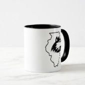 Mug L'Amour de l'État de NIU Huskies (Devant droit)