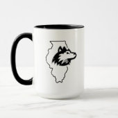 Mug L'Amour de l'État de NIU Huskies (Gauche)