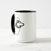 Mug L'Amour de l'État de NIU Huskies (Devant gauche)