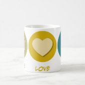 Mug L'amour de paix guérissent (Centre)