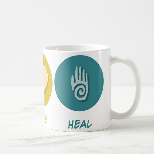 Mug L'amour de paix guérissent (Droite)
