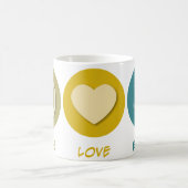 Mug L'amour de paix se retirent (Centre)