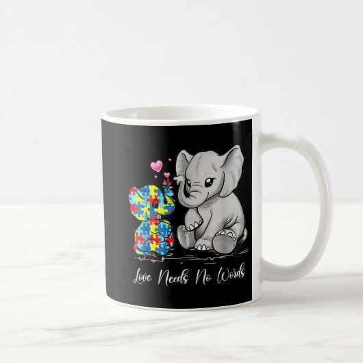 Mug L'Amour De sensibilisation sur l'autisme N'A Pas B (Droite)