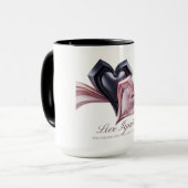 Mug L'amour déclenche la musique Heartbeat (Devant gauche)
