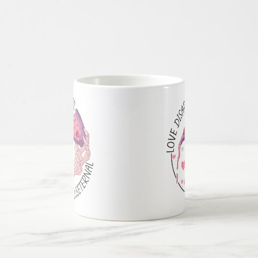 Mug L'amour déçoit la pizza est éternelle (Centre)