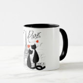 Mug L'amour des chats à Paris (Devant droit)