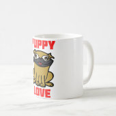 Mug L'amour des chiots (Devant droit)