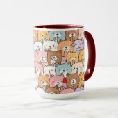 Mug L'amour des chiots (Devant droit)