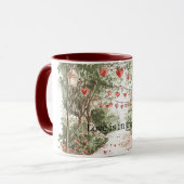Mug L'amour des cœurs rouges est dans l'air (Devant gauche)