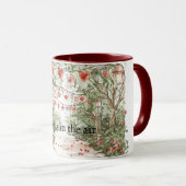 Mug L'amour des cœurs rouges est dans l'air (Devant droit)
