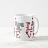 Mug L'amour des éléphants (Devant droit)
