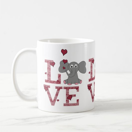 Mug L'amour des éléphants (Gauche)