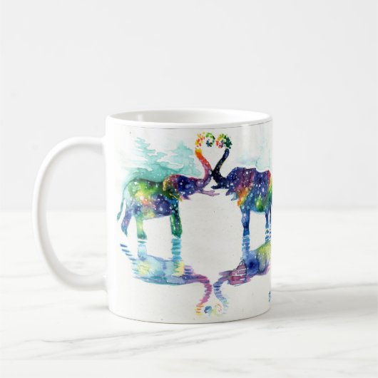 Mug L'amour des éléphants (Gauche)