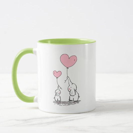 Mug L'amour des éléphants (Gauche)