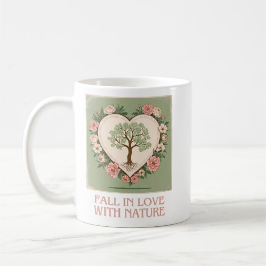Mug L'amour du coeur de la nature (Gauche)