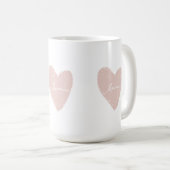 Mug L'amour du coeur rose (Devant droit)