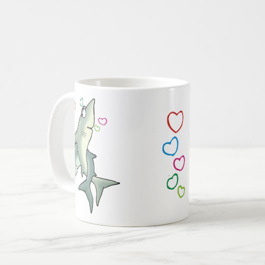 Mug L'amour du requin (Devant gauche)