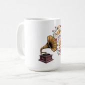 Mug L'amour d'une maman est fort (dans le silence) (Devant gauche)