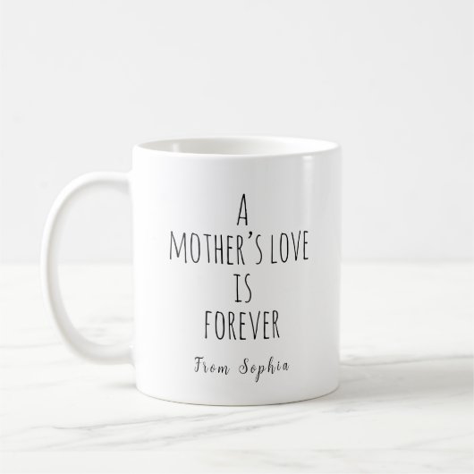 Mug L'amour d'une mère est éternel (Gauche)