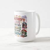 Mug L'amour d'une mère est la première maison que nous (Devant droit)