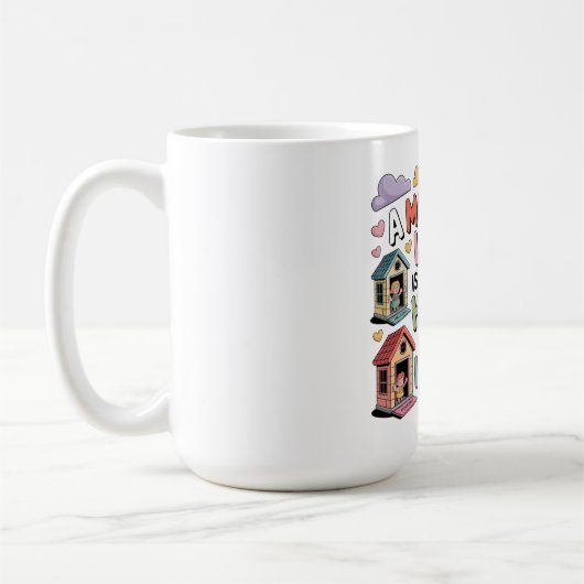 Mug L'amour d'une mère est la première maison que nous (Gauche)
