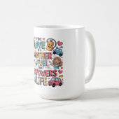 Mug L'amour d'une mère est le carburant qui donne des (Devant droit)